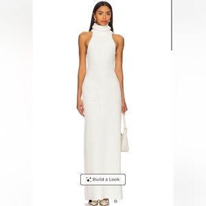 LPA Evan Maxi Knit Dress in Winter White